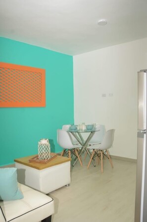Appartamento Design, 1 camera da letto, balcone | Area soggiorno | Smart TV