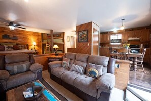 TV, fireplace, DVD player