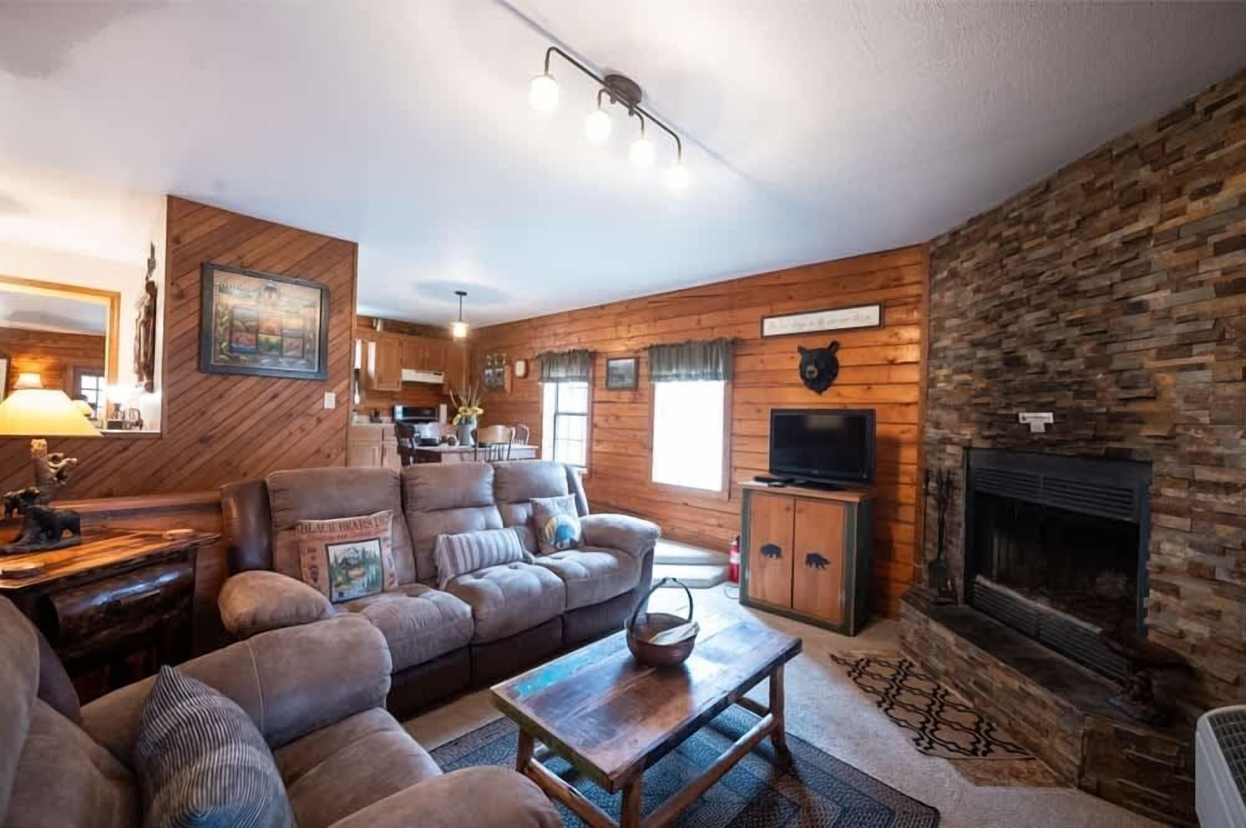 TV, fireplace, DVD player