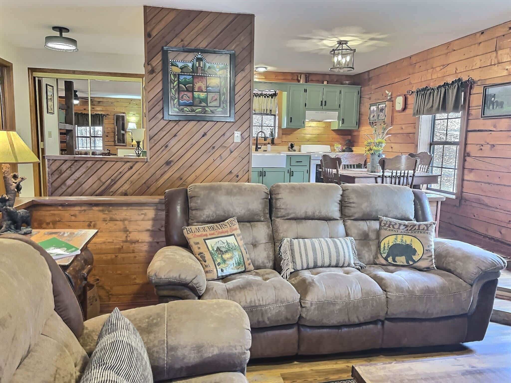 TV, fireplace, DVD player, offices