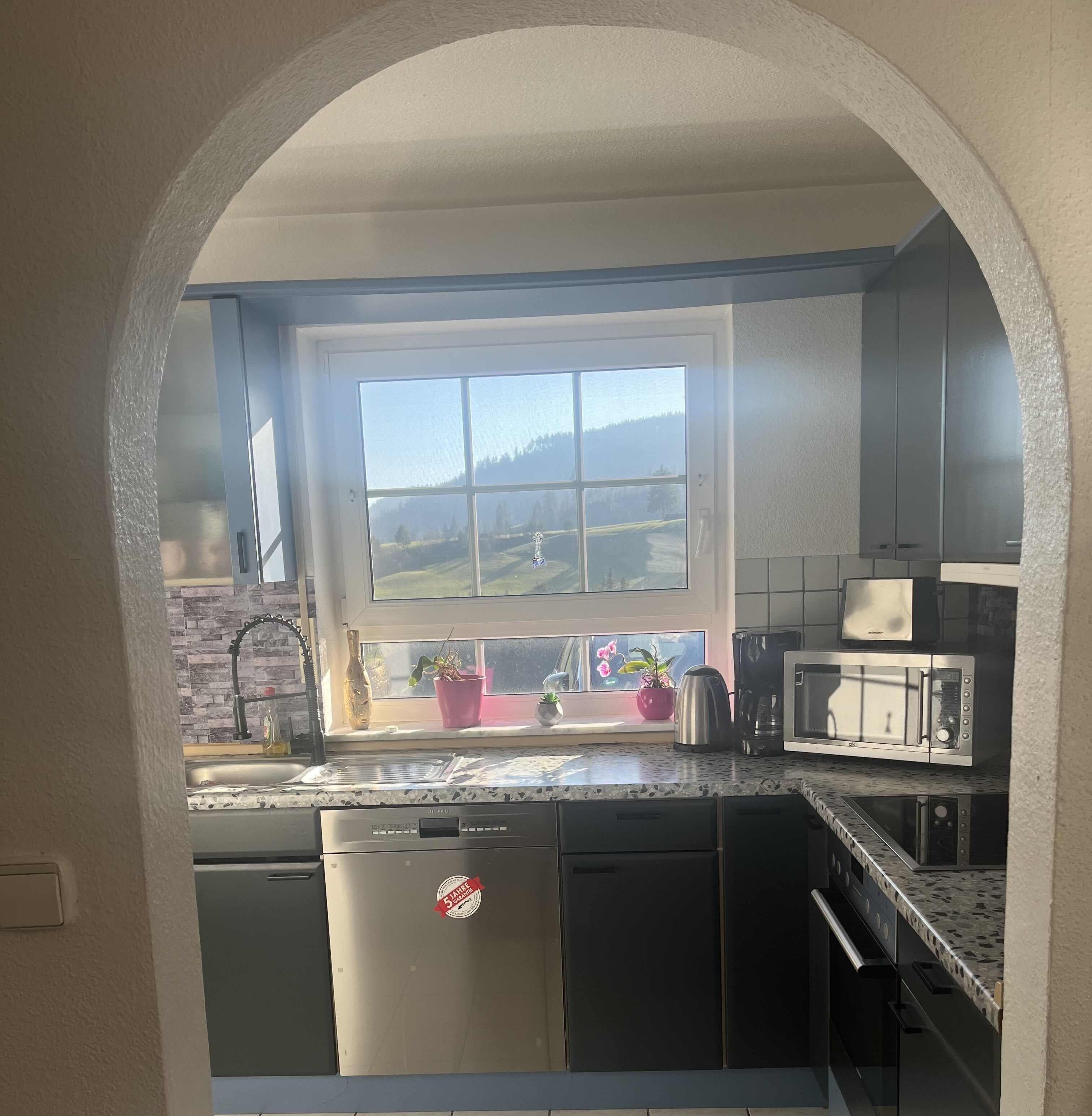 Microwave, stovetop, dishwasher