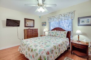 House (3 Bedrooms) | Interior - Game Room & Deck: Tybee Island Beach House (Tybee Island)