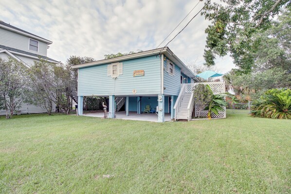 House (3 Bedrooms) | Interior - Game Room & Deck: Tybee Island Beach House (Tybee Island)