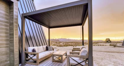 Stardust Big Bend Luxury A-Frame#9 with a fab view