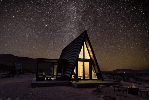Stardust Big Bend Luxury A-Frame#9 with a fab view