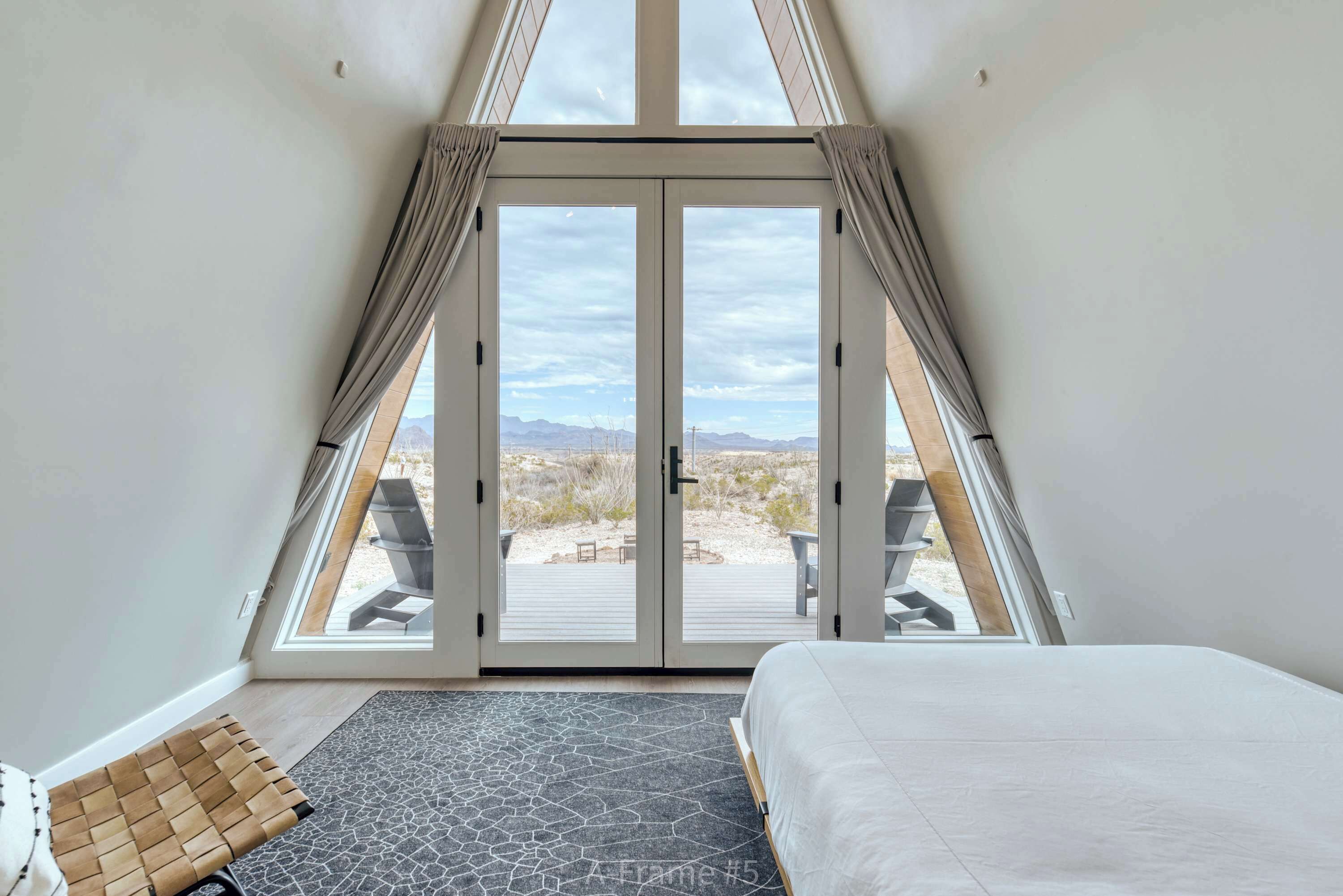 1 bedroom, desk, iron/ironing board, travel crib