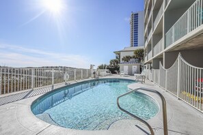 A heated pool