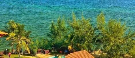 Outdoor pool, open 7:00 AM to 6:00 PM, pool loungers