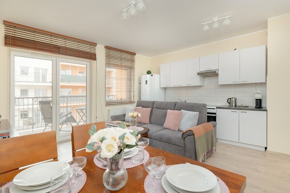 Apartment, 1 Bedroom, Balcony | Living room - Spacious Apartment Poznań by Renters (Poznan)