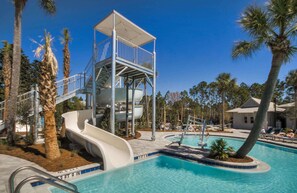 Et oppvarmet basseng