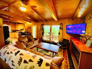 Smart-TV, Kamin, Videospiele, DVD-Player