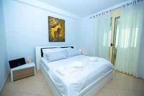 4 dormitorios, tabla de planchar con plancha, wifi y ropa de cama