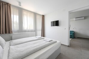 Deluxe appartement, balkon | Gratis wifi, beddengoed