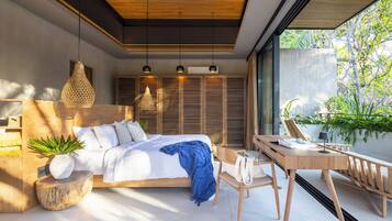 Luxury Villa, 3 Bedrooms, Private Pool | Premium bedding, down duvets, pillow-top beds, individually furnished