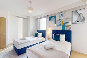 2 bedrooms, iron/ironing board, WiFi, bed sheets