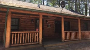 Exterior detail - Private Log Cabin near Lake Arbutus and ATV trails
(Merrillan)