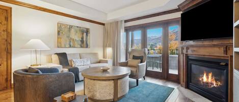 Televisor i llar de foc