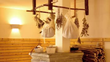 Sauna, hot tub, steam room, aromatherapy, hot stone massages