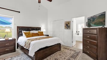 4 dormitoris, escriptori i planxa i posts de planxar