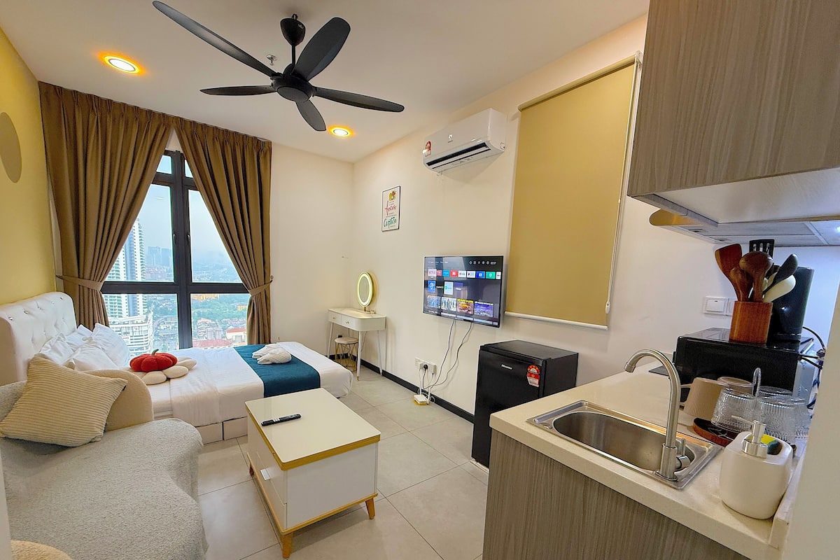 Departamento exclusivo, 1 cama Queen size, para no fumadores, cocineta | Vista desde la habitación