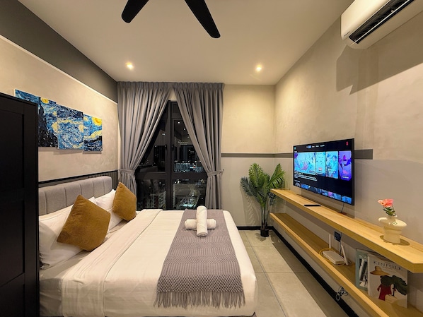 Superior-Apartment, 1 Schlafzimmer, Nichtraucher, Kühlschrank und Mikrowelle | Ausblick vom Zimmer