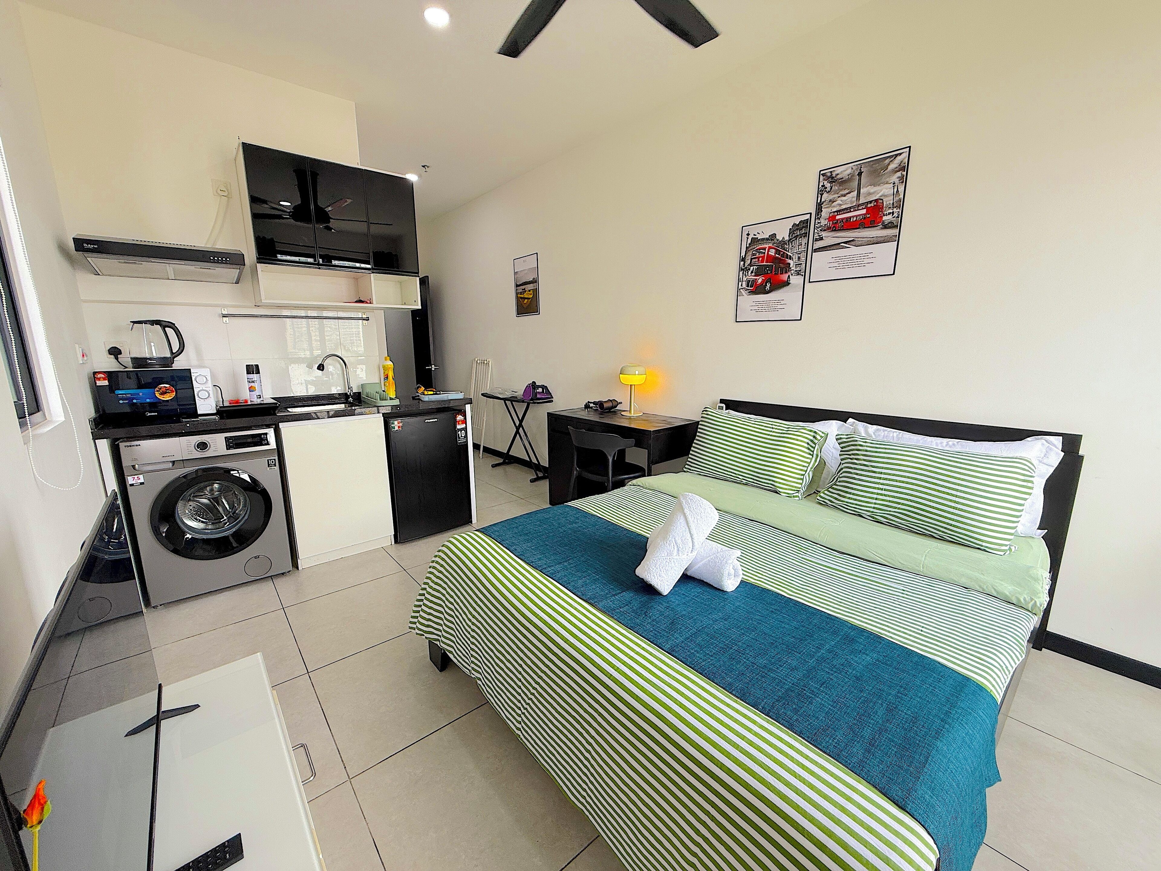 Leilighet – classic, 1 soverom, aircondition, bakgårdsutsikt | Sengetøy av topp kvalitet, individuelt dekorert og individuelt innredet