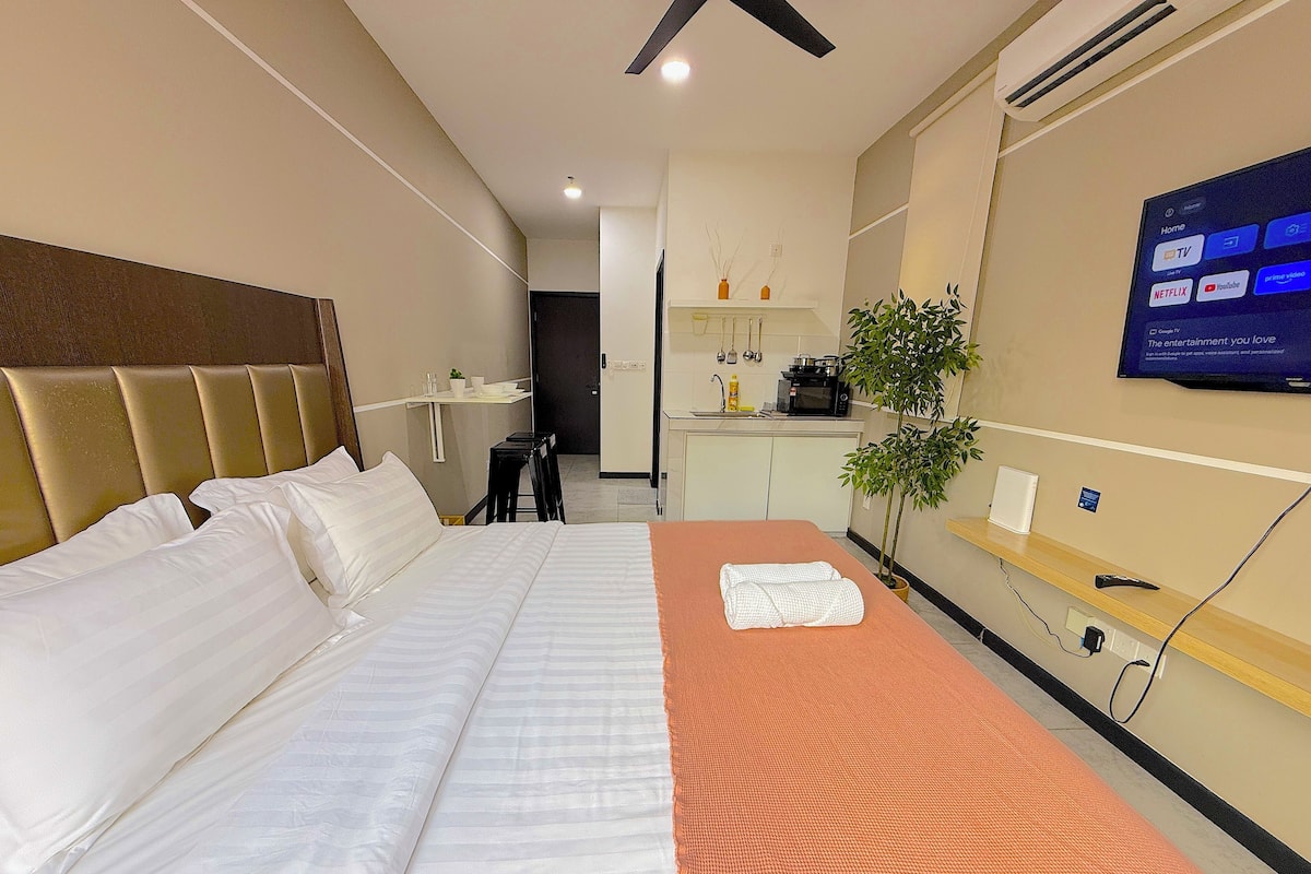 Executive appartement, 1 slaapkamer, niet-roken, koelkast en magnetron | 2 slaapkamers, luxe beddengoed, individueel gedecoreerd