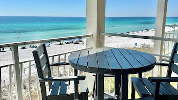 Condo, Multiple Beds, Balcony, Ocean View (Gulf View Getaway) | Outdoor dining