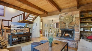 Townhome, Multiple Beds, Balcony | Living area | 50-inch flat-screen TV with digital channels, fireplace - Incline Retreat (Incline Village)