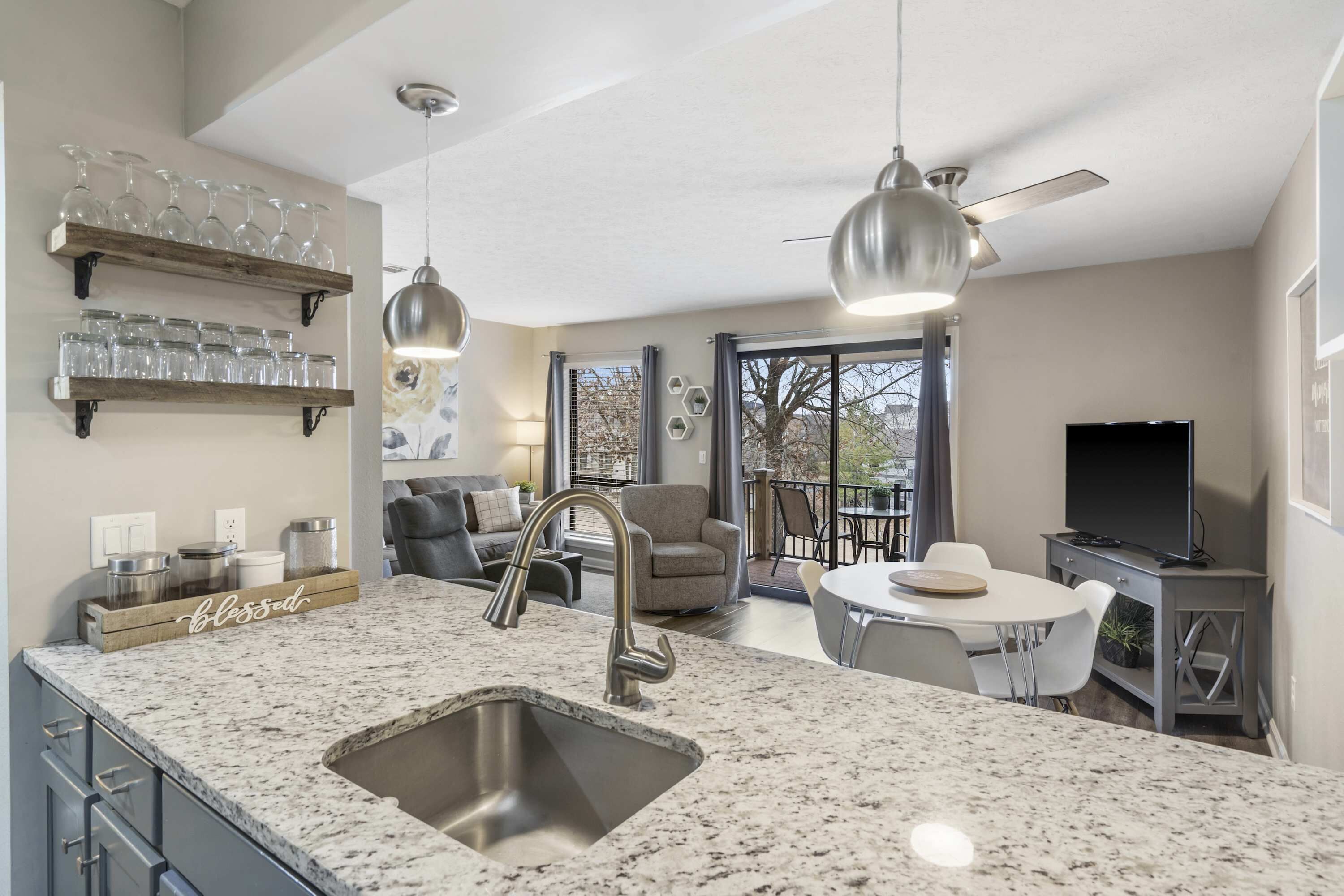 Apartamento, 1 cama de matrimonio grande con sofá cama, balcón, vistas al campo de golf (Honey Hill) | Interior