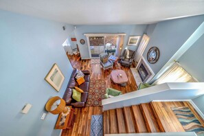 House, Multiple Beds, Patio, Garden View (Succulents & Seashells) | Living area | 42-inch flat-screen TV with digital channels - Succulents & Seashells Coastal Paradise by Beach (Marina)