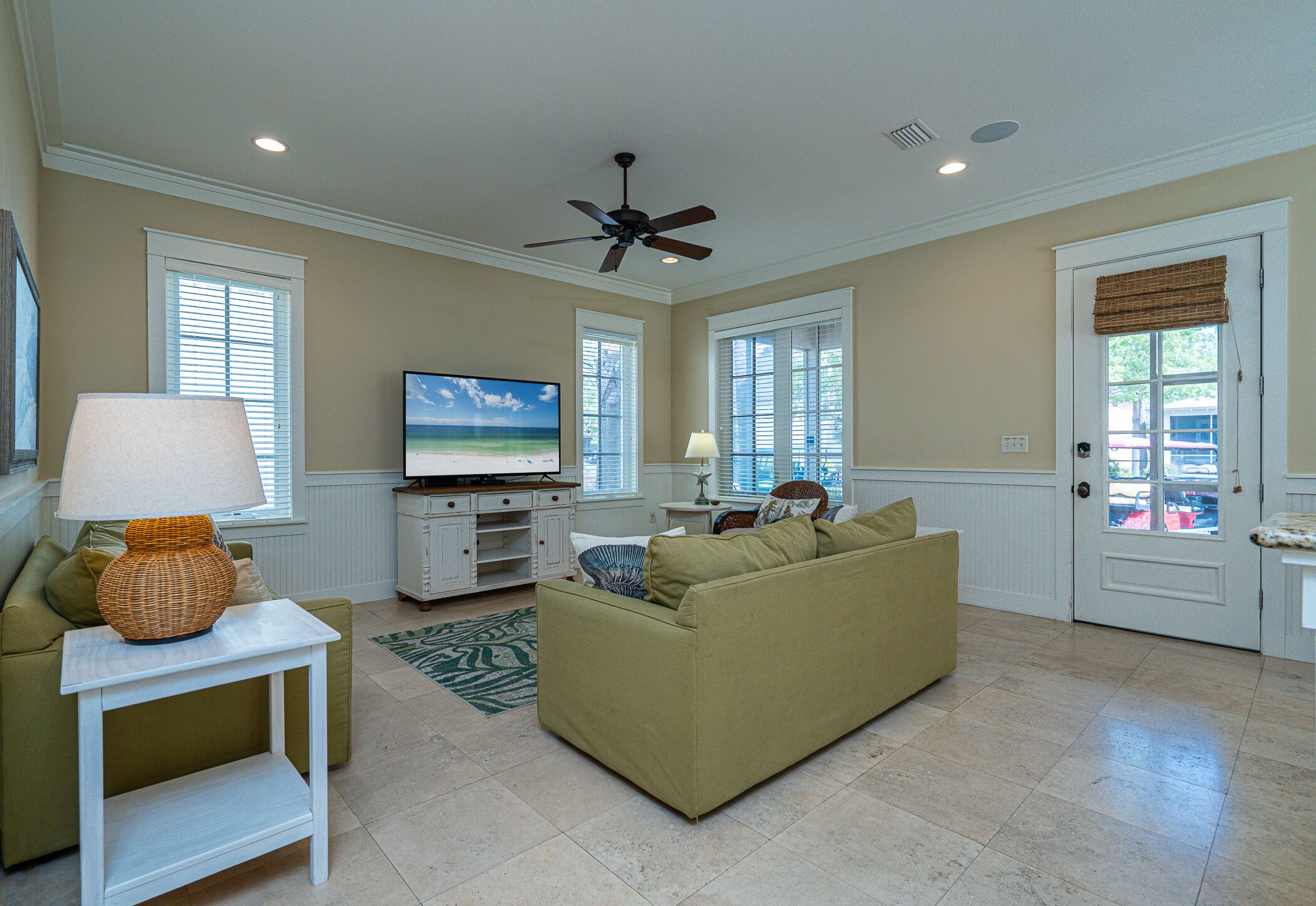 House, Multiple Beds, Patio, Garden View (Sandestin Bungalo 38) | Living area | 42-inch flat-screen TV with digital channels, TV