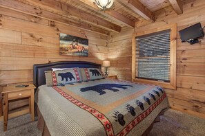 Cabaña, varias camas, hidromasaje, vista a la montaña (Marietta’s Dream) | 2 habitaciones, decoración personalizada y muebles diferentes 