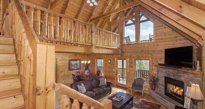 Cozy Log Cabin w/ Hot Tub & Game Room!