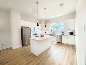 Townhome, Multiple Beds, Kitchen (Northside Retreat) | Private kitchen | Fridge, microwave, oven, stovetop