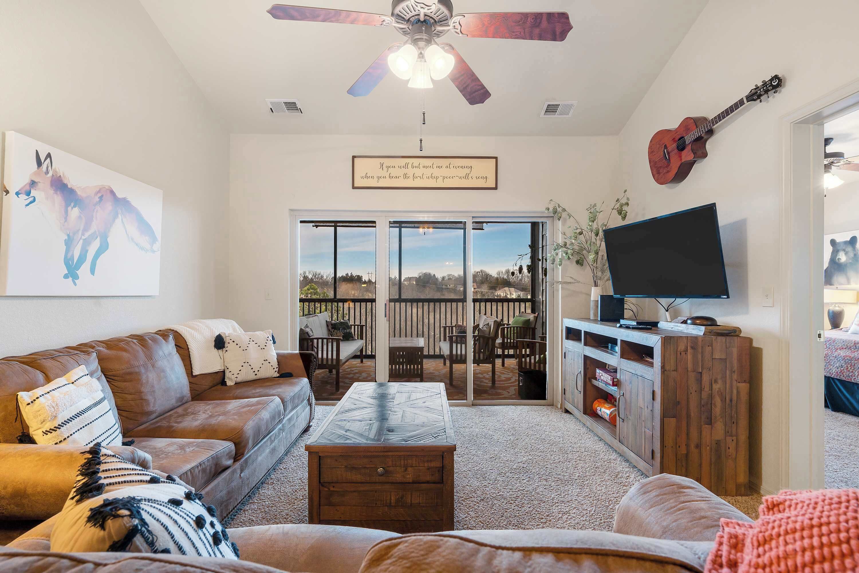 Condo, Multiple Beds, Kitchen, Golf View (Whippoorwill Woods) | Living area | 42-inch flat-screen TV with digital channels