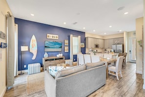 House, Multiple Beds, Pool Access, Pool View (The Sea Shelter) | Living area