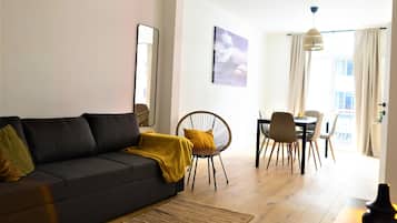 Appartement Confort | Aire de séjour | Téléviseur