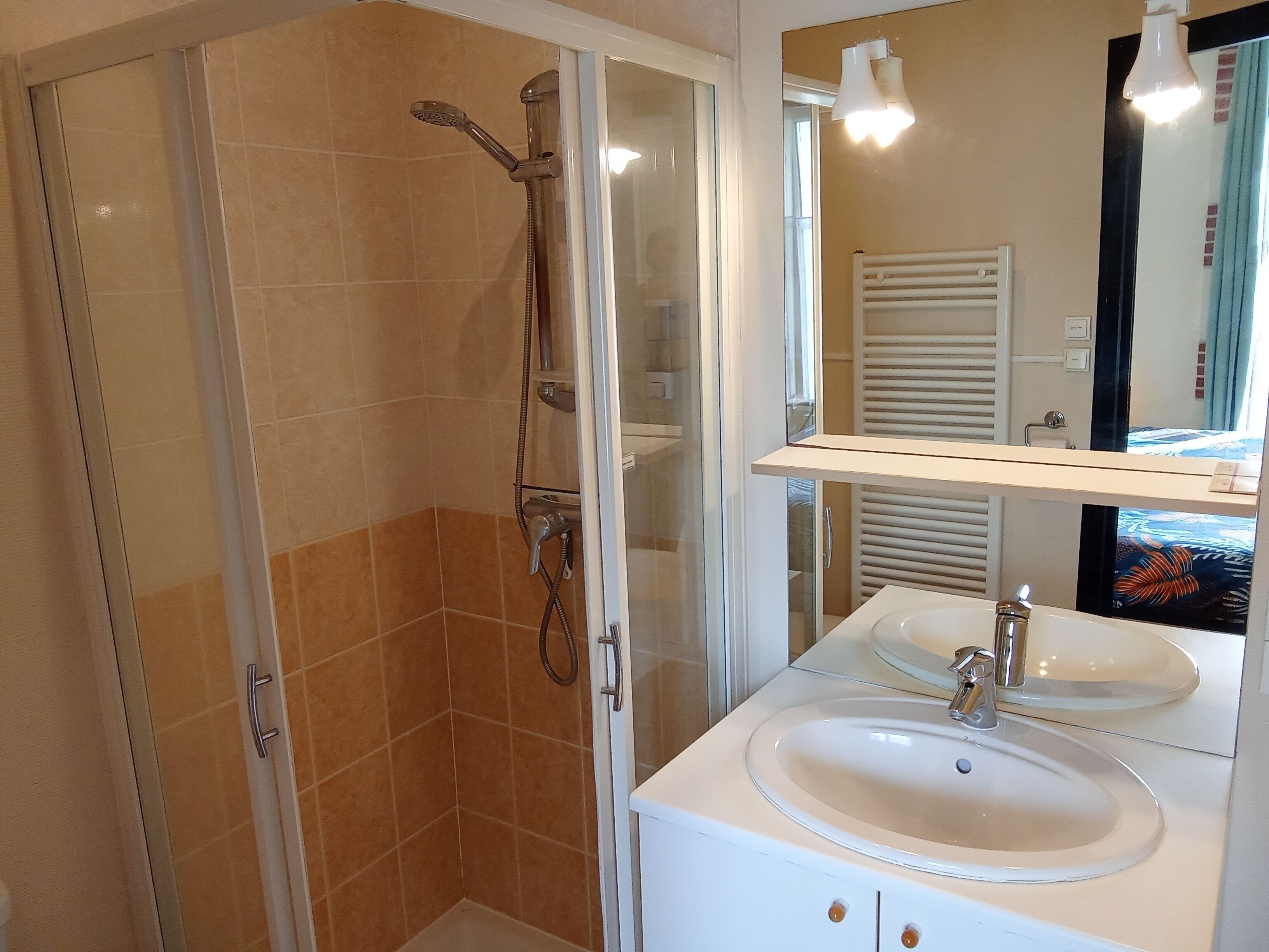 Double Room | Bathroom | Shower, hydromassage showerhead, free toiletries, hair dryer