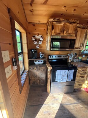 Fridge, microwave, oven, stovetop - Willow Haven: Cozy cabin in delightful Afton (Afton)