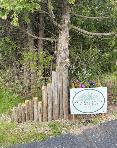 
The Creek View Suite at Lily Bay Creek Homestead in the heart of Door County. 