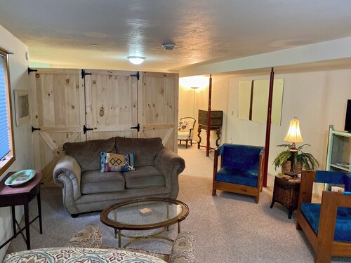 
The Creek View Suite at Lily Bay Creek Homestead in the heart of Door County. 