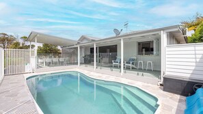 Pool - Ash Haven, 19 Ash St - views, pool, air con, boat parking, Wi-Fi (Soldiers Point)