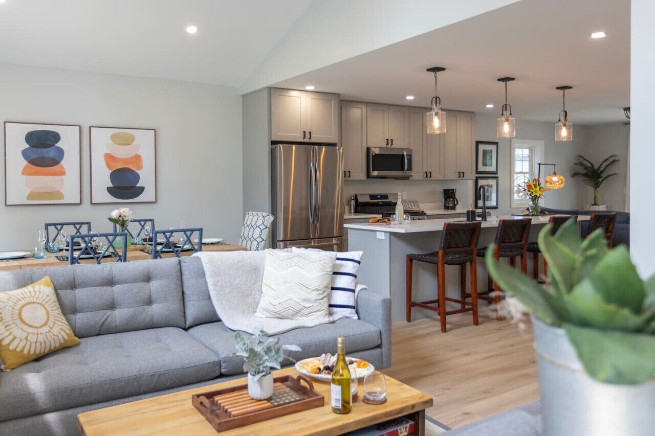Brand NEW home with lake views and fire pit!
