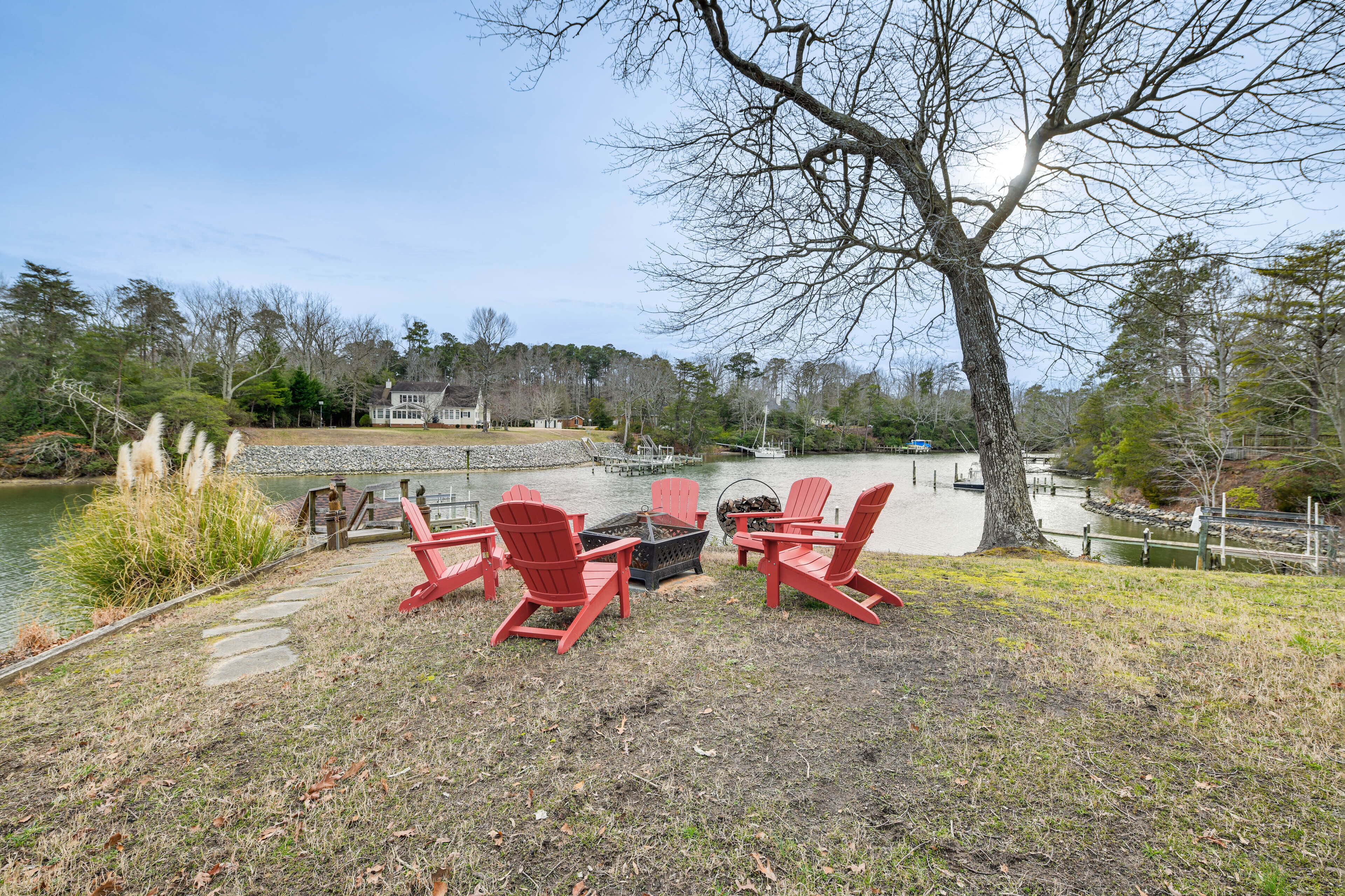 Waterfront Deltaville Retreat w/ Private Boat Dock