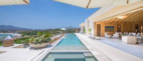 Una piscina riscaldata