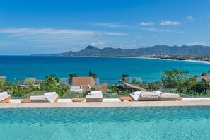 A heated pool - Casa Yeiya – Kupuri Punta Mita | Oceanview Villa w/ Staff, Pool, Gym & Media Room (Punta Mita)