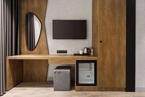 Minibar, safe på rommet, individuelt dekorert og individuelt innredet