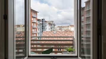 Vue sur la ville depuis lâhĂ©bergement