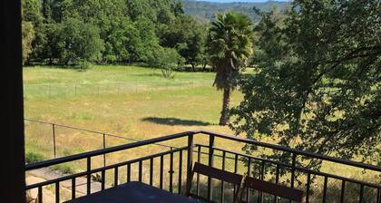 Meadow cottage between downtown Ojai and Shelf Road trailhead less than .5 mile